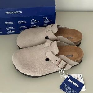 Birkenstock Boston Suede Taupe